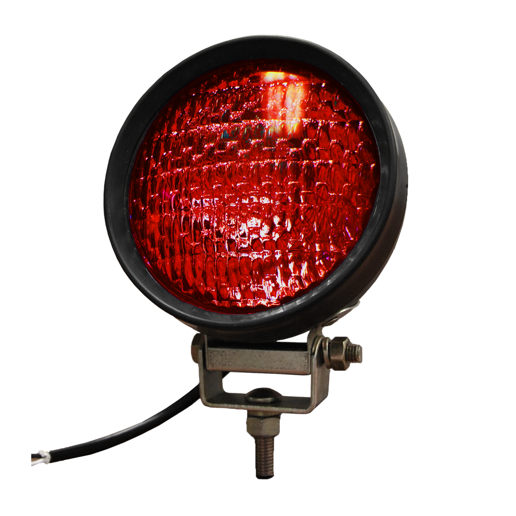 [AX4419R] Par 46 6" Rubber Snow Plow Lamp Red 12V