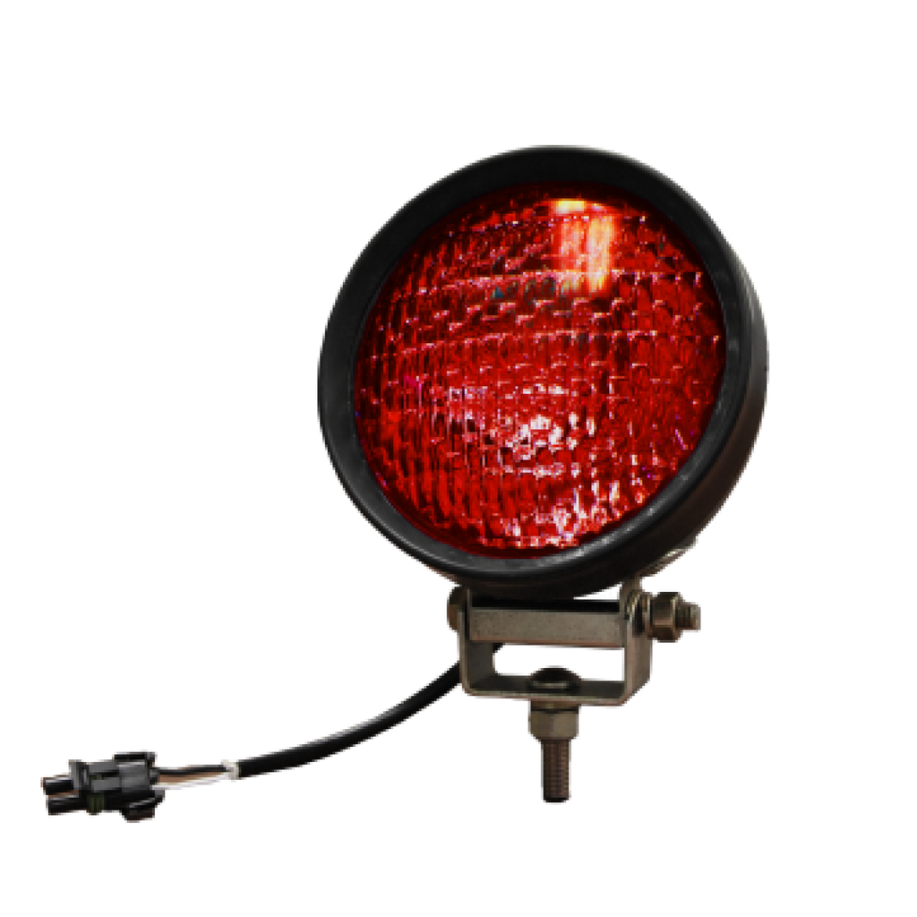 [AX4419R-GM] Par 46 6" Rubber Snow Plow Lamp w/ Female Connector Red 12V