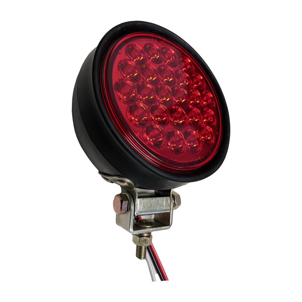 [AXL4000-24R] LED 4" Rd 24-dio STT Red Lamp in Rubber Housing