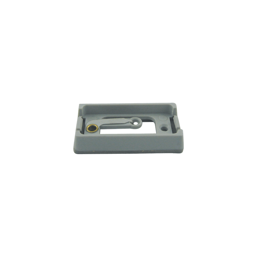 Gray Base Mt w/ Hotwire & Built-in Ground for 1"x2" Lamps
