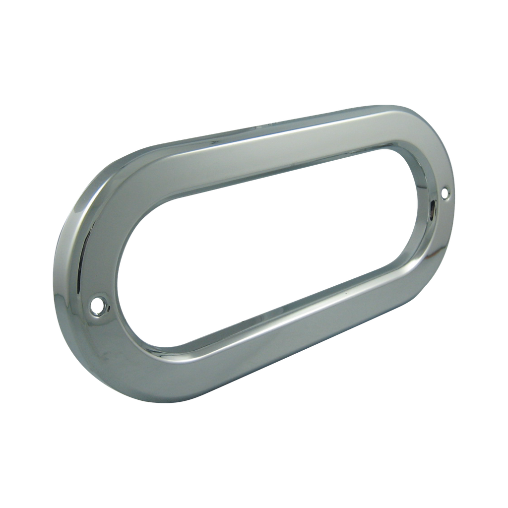 [BZ2238P] Chrome Plastic Bezel for 2"x6" Oval Lamps