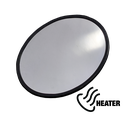 12" Rd Grey Back Convex Mirror w/ Heater