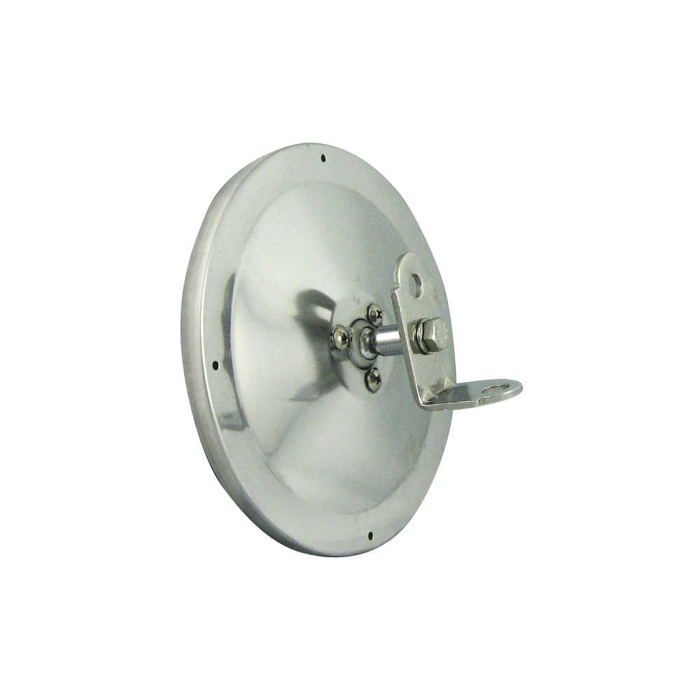 5" Rd SS Centre Mount Convex Mirror w/ L Bracket