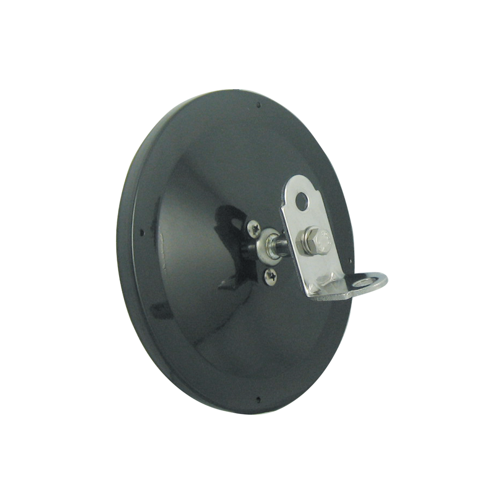 [CX600BE] 6" Rd Black Centre Mount Convex Mirror w/ L Bracket