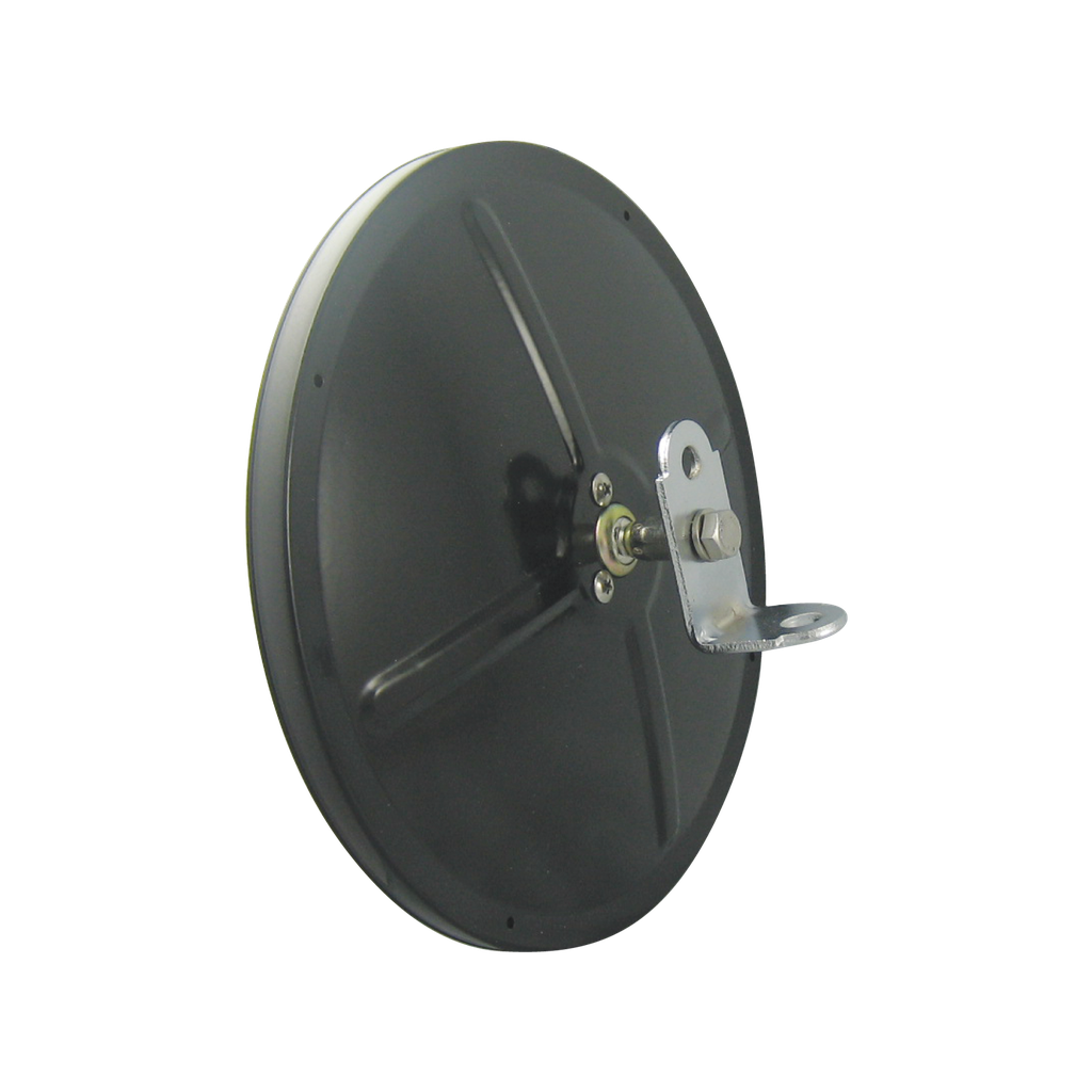 8.5" Rd Black Centre Mount Convex Mirror w/ L Bracket
