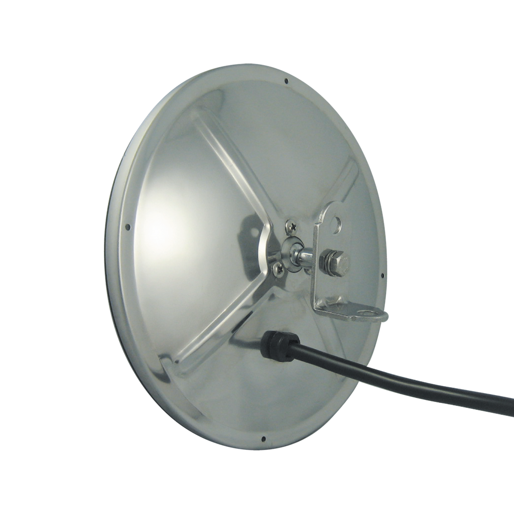 [CX859SS] 8.5" Rd SS Centre Mount Convex Mirror w/ L Bracket & Heater