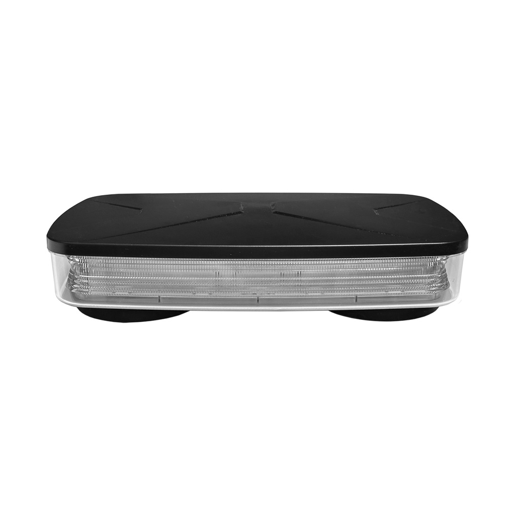 [E-2010ACM] 10.5"  LED Warning Light Bar Clear Lens - Amber Magnetic