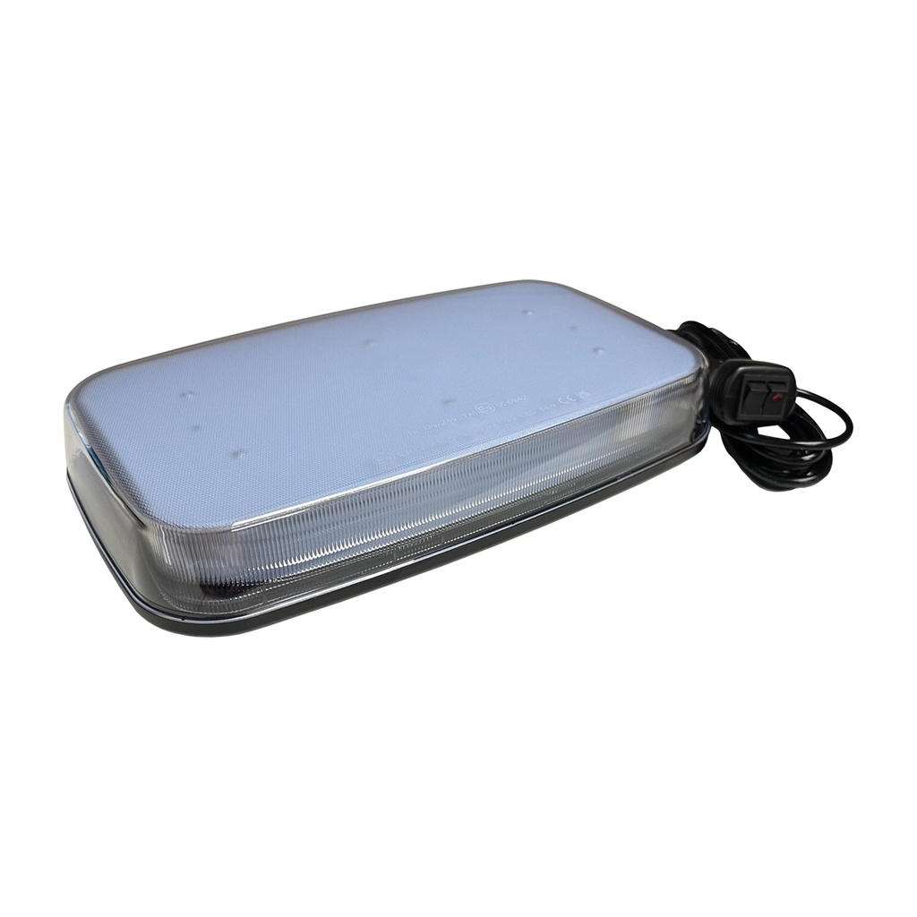 [E-2102ACM] 10" AMBER CLEAR MAG. - WARNING BAR - PATTERN