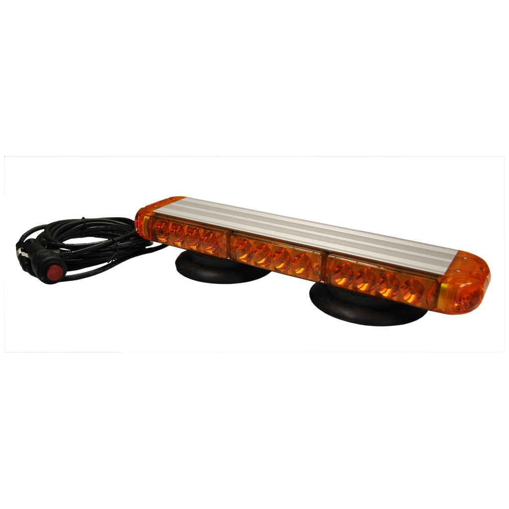 [E-2150AM] 15" Amber LED Warning Light Bar Magnetic Mount