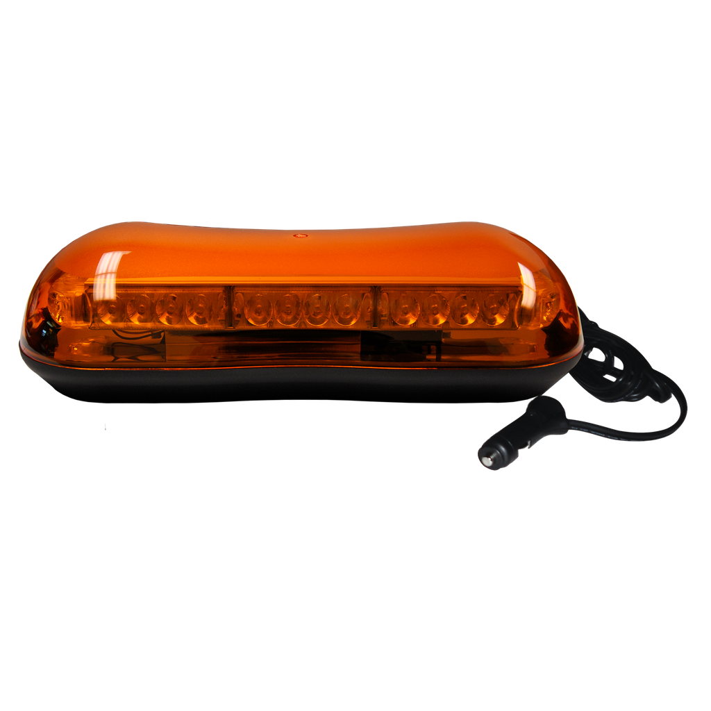 [E-280AAM] 16.5" Amber LED Warning Light Bar Amber Dome/Amber Lens Magnetic Mount