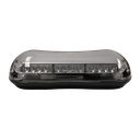 16.5" Amber LED Warning Light Bar Clear Dome/Clear Lens Permanent Mount