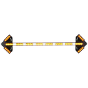 45" Amber LED Warning Light Set w/ Small Arrows - 8 Flash Patterns