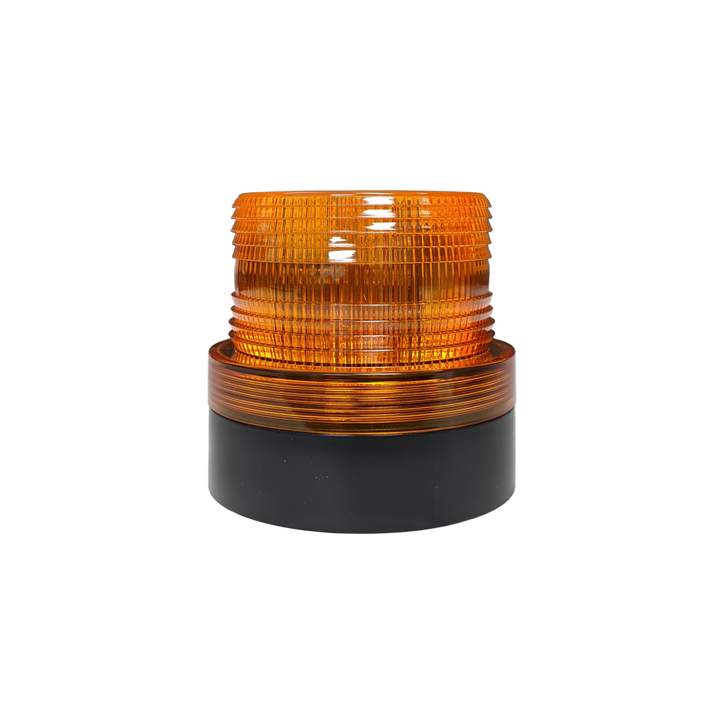 4" Battery Operated LED Beacon Rotating/Quad Amber Magnetic Mount