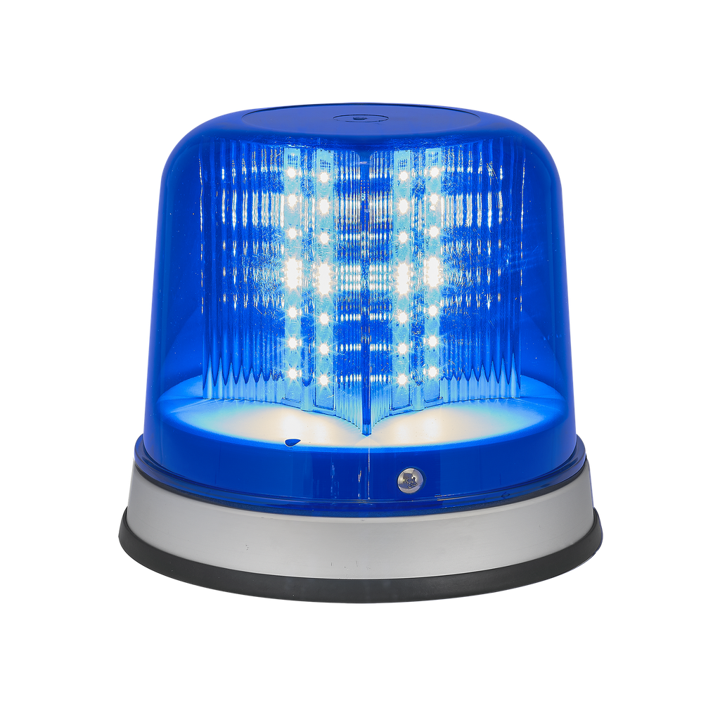 8" Heavy Duty LED Beacon 6-Pattern Blue