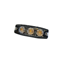 3.5" LED Warning Light 12-Pattern Amber