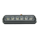 5" LED Warning Light 19-Pattern Amber/White