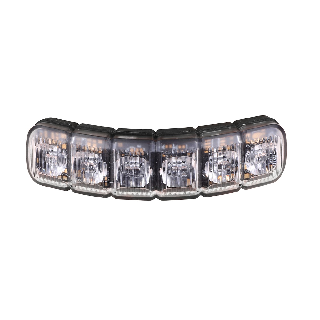 4" Flexible LED Warning Light 21-Pattern Amber/Amber