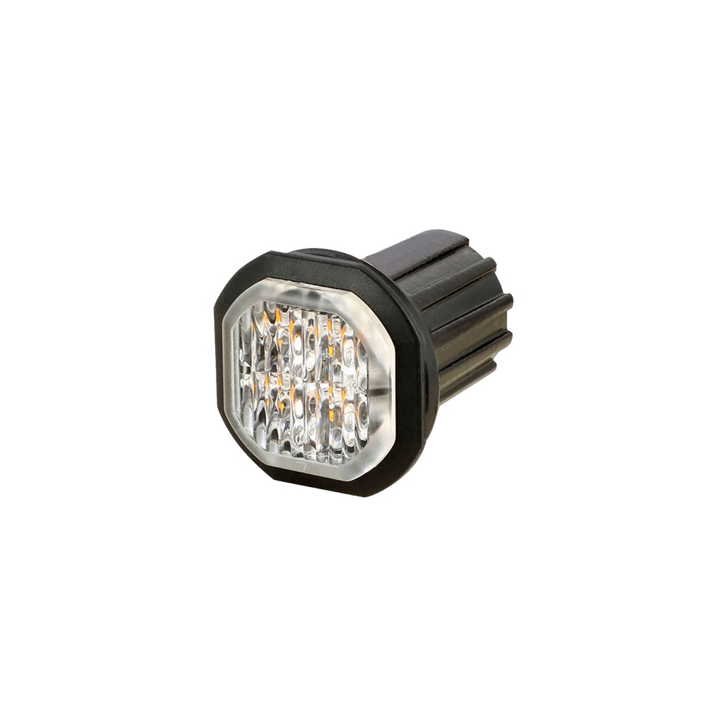 [E-981C] 1" LED Warning Hideaway Light - Clear