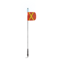 10 ft Top LED Light Whip Quick Disconnect Spring Mount Flag Flashing White