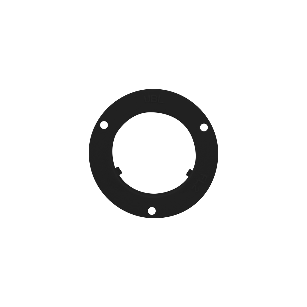 [FL2001P] Black ABS Flange for 2" Round Lamps