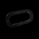 Black ABS Flange for 2"x6" Oval Lamps
