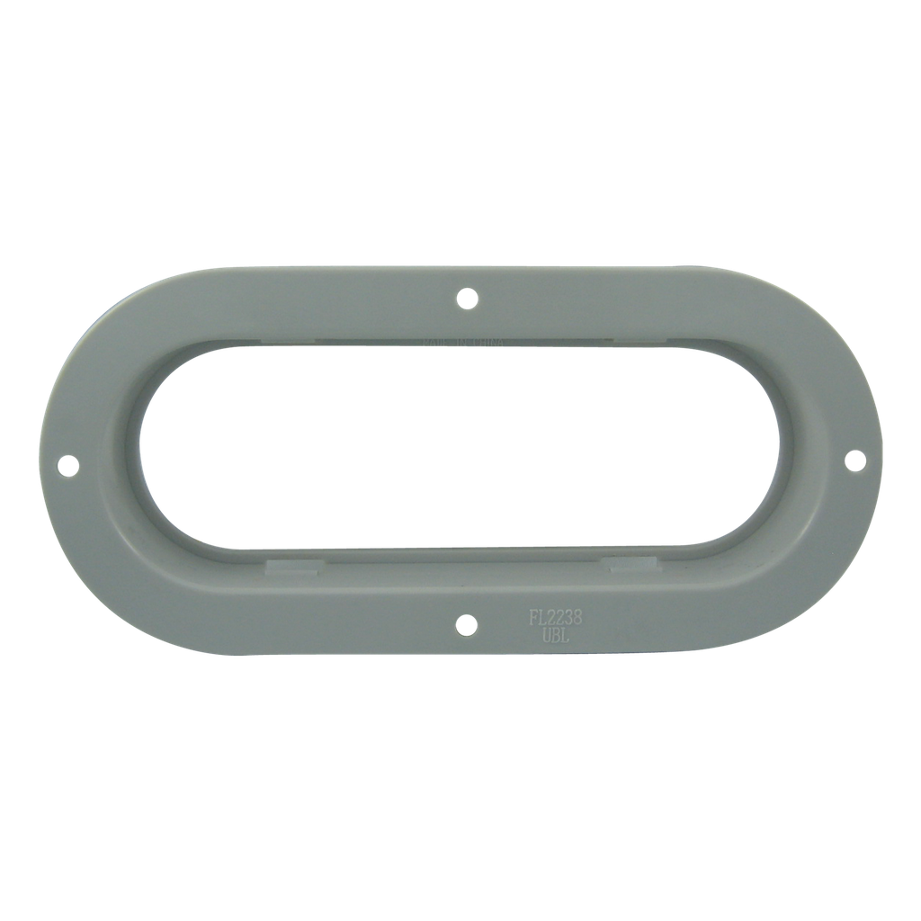 [FL2238-2P] Gray ABS Flange for 2"x6" Oval Lamps