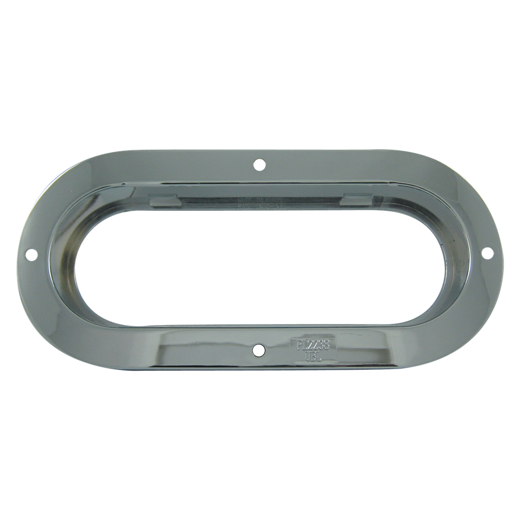 [FL2238-5P] Chrome ABS Flange for 2"x6" Oval Lamps