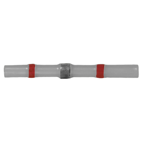 Solder/Heat Shrinkable Butt Connectors Red 20-18 Ga - 50/pack