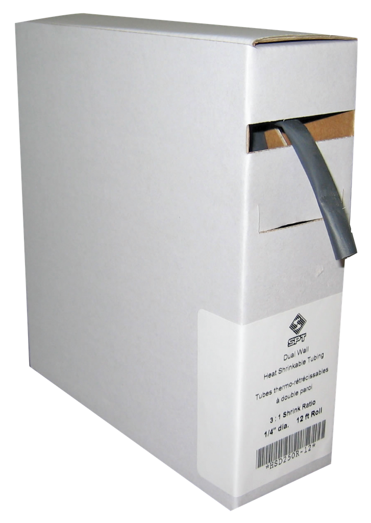 [HSD380R-10] Dual Wall 3:1 Heat Shrinkable Tubing 3/8" Dia - 10 ft Roll