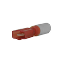 Heat Shrinkable Slide Connectors Male Red 0.25" Tab 20-18 Ga - 50/pack