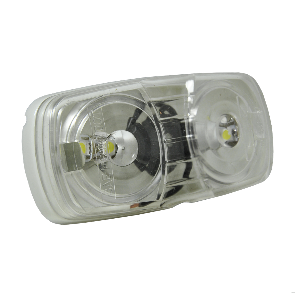 [LDL2040CP] LED 2" x 4" Double Bulb Utility/Dome Lamp Clear