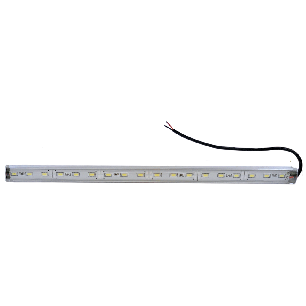 [LDS06127S-1] 12" Cool White 18-dio LED Strip Light w/ 2 Brackets - Outdoor Use