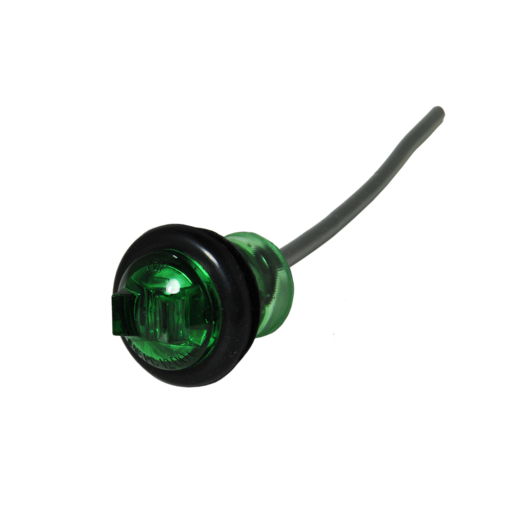 [LED0700GP] LED Compact Utility Lamp w/ Grommet Green