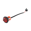 LED Compact Side Marker Lamp w/ Grommet & 0.18 Bullets Red