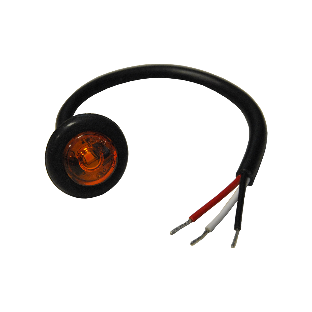 [LED0730AP] LED Compact Side Marker (Hi/Lo) Lamp w/ Grommet Amber