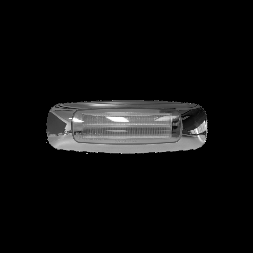 [LED1115-4CP] LED 1.55"x4.70" Dome Lamp 4-dio w/ Chrome Bezel