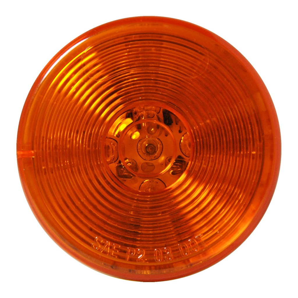 [LED2000-10AP] LED 2" Rd Marker Lamp Amber - 10-dio