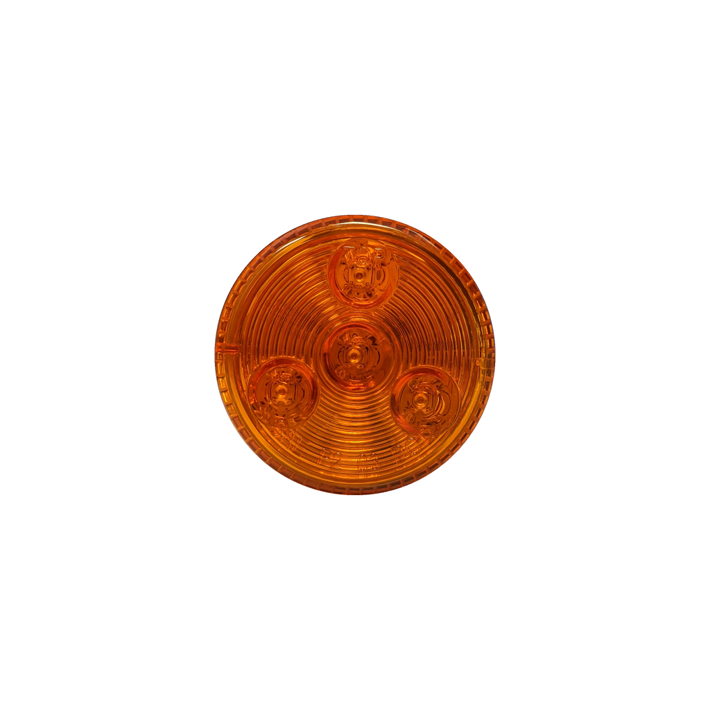 LED 2" Rd Marker Lamp Amber - 4-dio