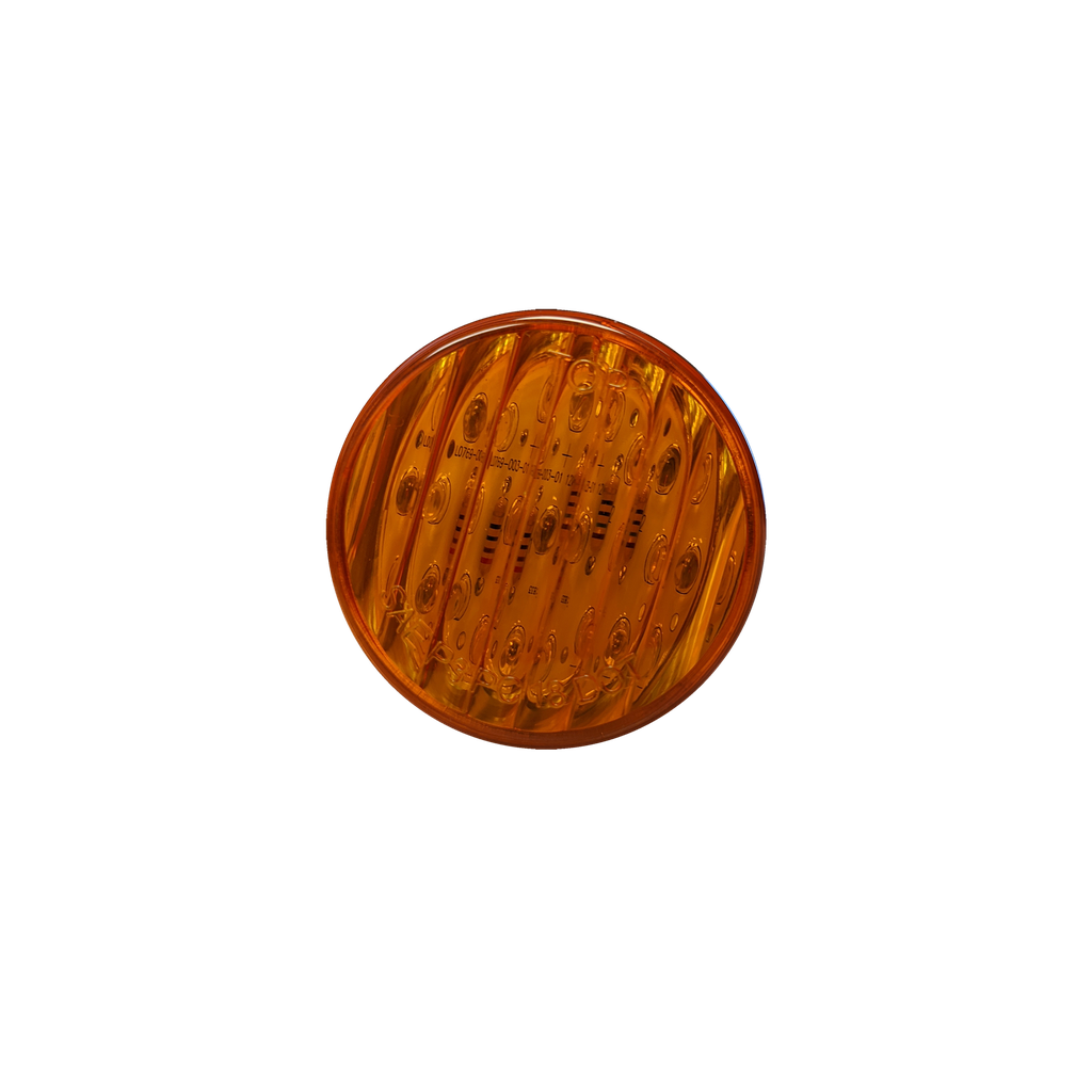 [LED2000-9AP] LED 2" Rd Marker Lamp Amber - 9-dio