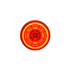 [LED2000TC-4RP] Orbit 2" Side Marker /4 SMD LEDs /Red-Clear Lens /12V