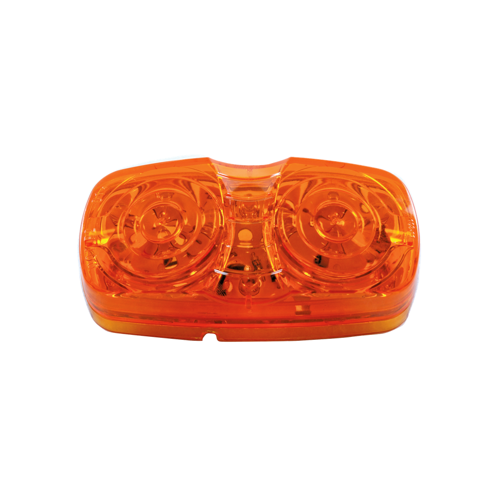 [LED2040-16AP] LED 2"x4" Bullseye Marker Lamp Amber - 16-dio