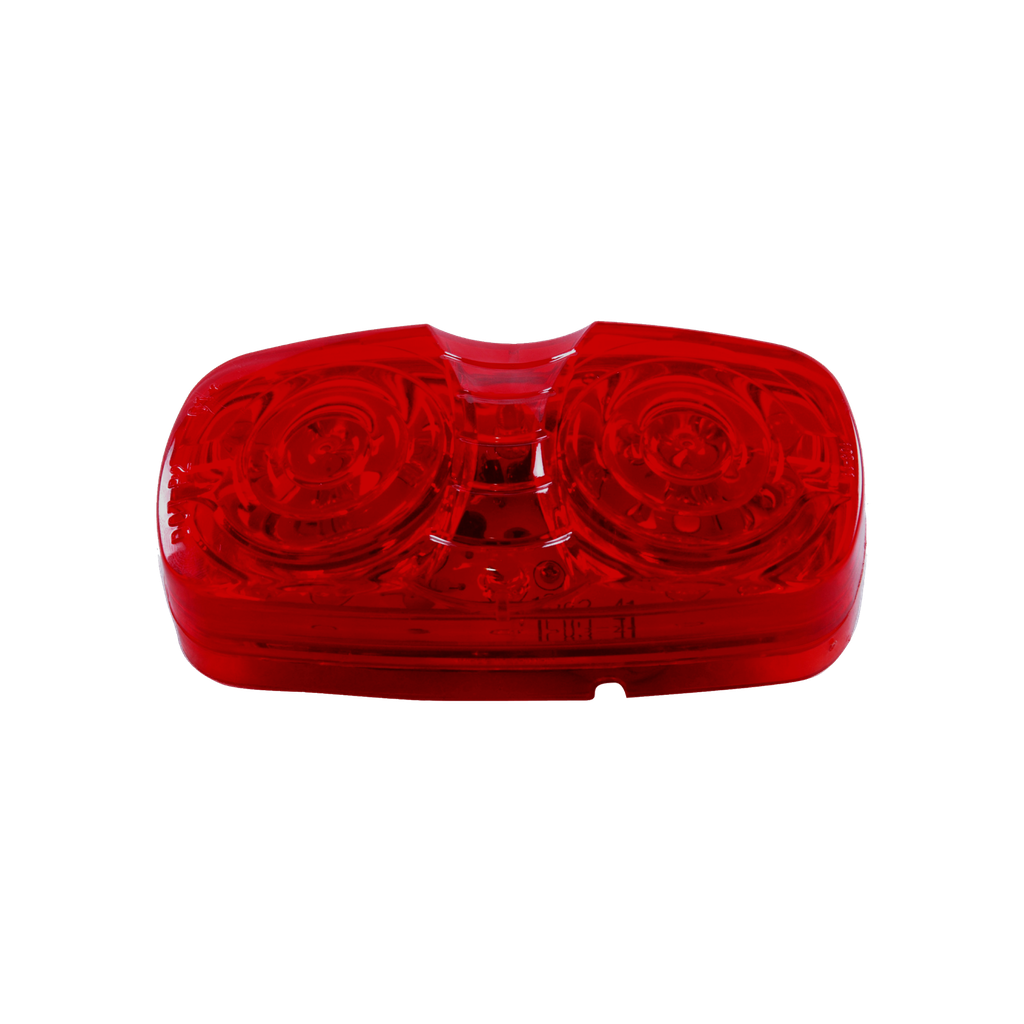 [LED2040-16RP] LED 2"x4" Bullseye Marker Lamp Red - 16-dio