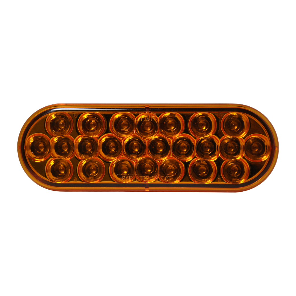 [LED2238-24AP] LED Oval Turn/Tail/Park Lamp Amber - 24-dio