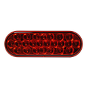 LED Oval STTP Lamp Red - 24-dio