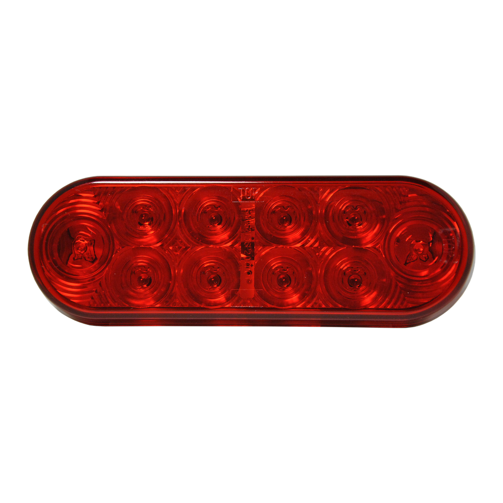[LED2238S-10RP] LED Oval STT Lamp Red - 10-dio