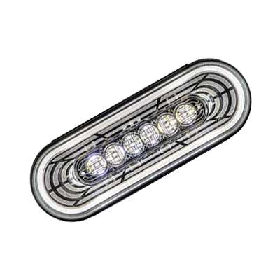 [LED2238T-22CP] 6" Oval Orbit Back up Reverse light/22 SMD LEDs/Clear Lens