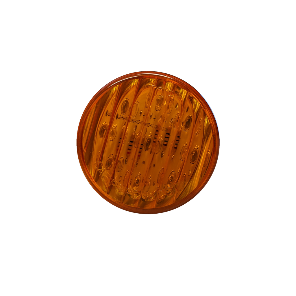 [LED2500-12AP] LED 2.5" Rd Marker Lamp Amber - 12-dio
