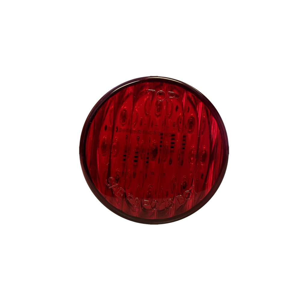[LED2500-12RP] LED 2.5" Rd Marker Lamp Red - 12-dio