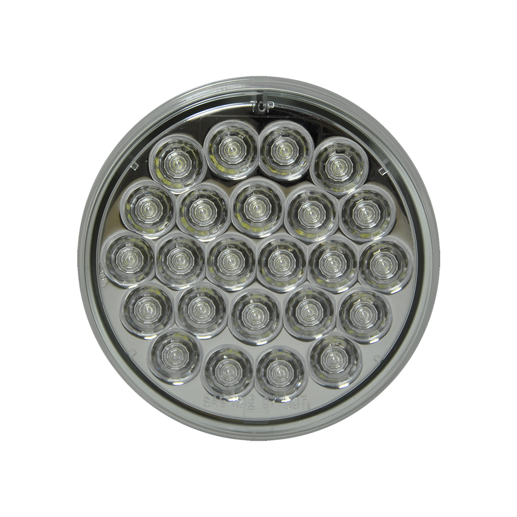 [LED4000-24CP] LED 4" Rd Clear Back Up Lamp - 24-dio