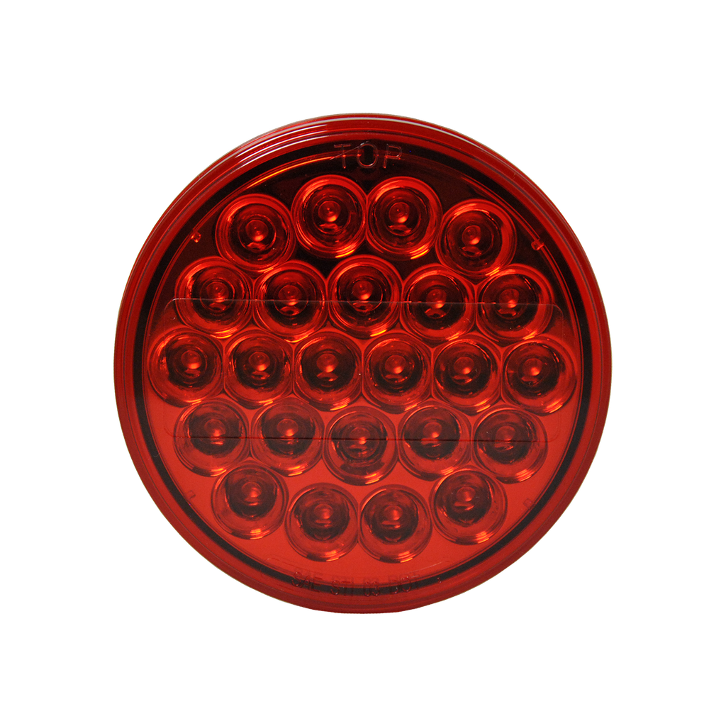 [LED4000-24RP] LED 4" Rd STT Lamp Red - 24-dio